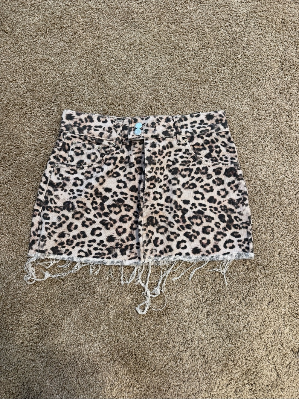 Pull&Bear Leopard Print Mini Skirt